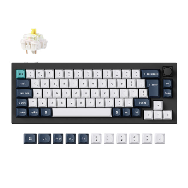 Keychron Q2 Max QMK/VIA Clavier mécanique personnalisé sans fil Collection de mises en page ISO