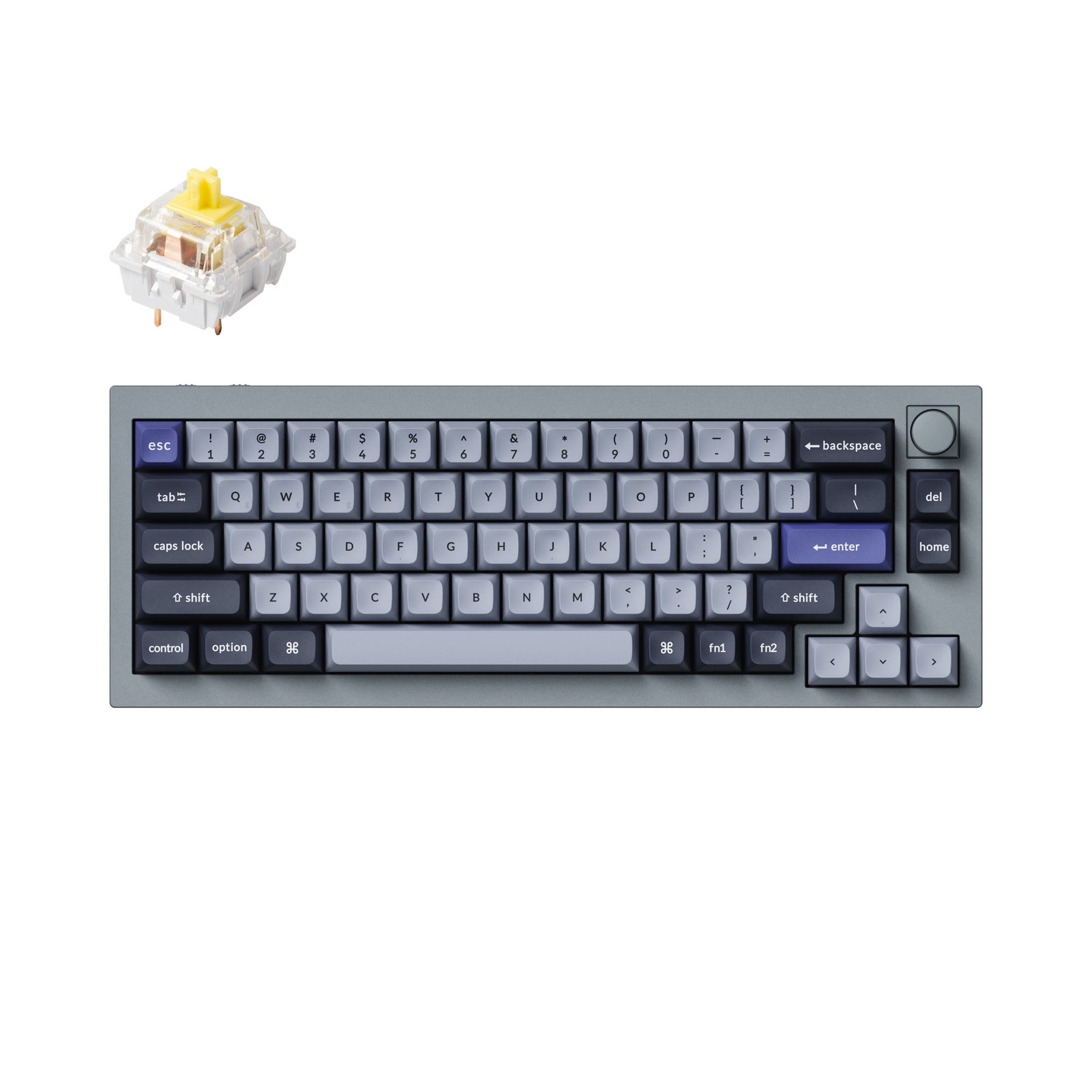 Clavier mécanique personnalisé sans fil Keychron Q2 Pro QMK/VIA (disposition US ANSI)