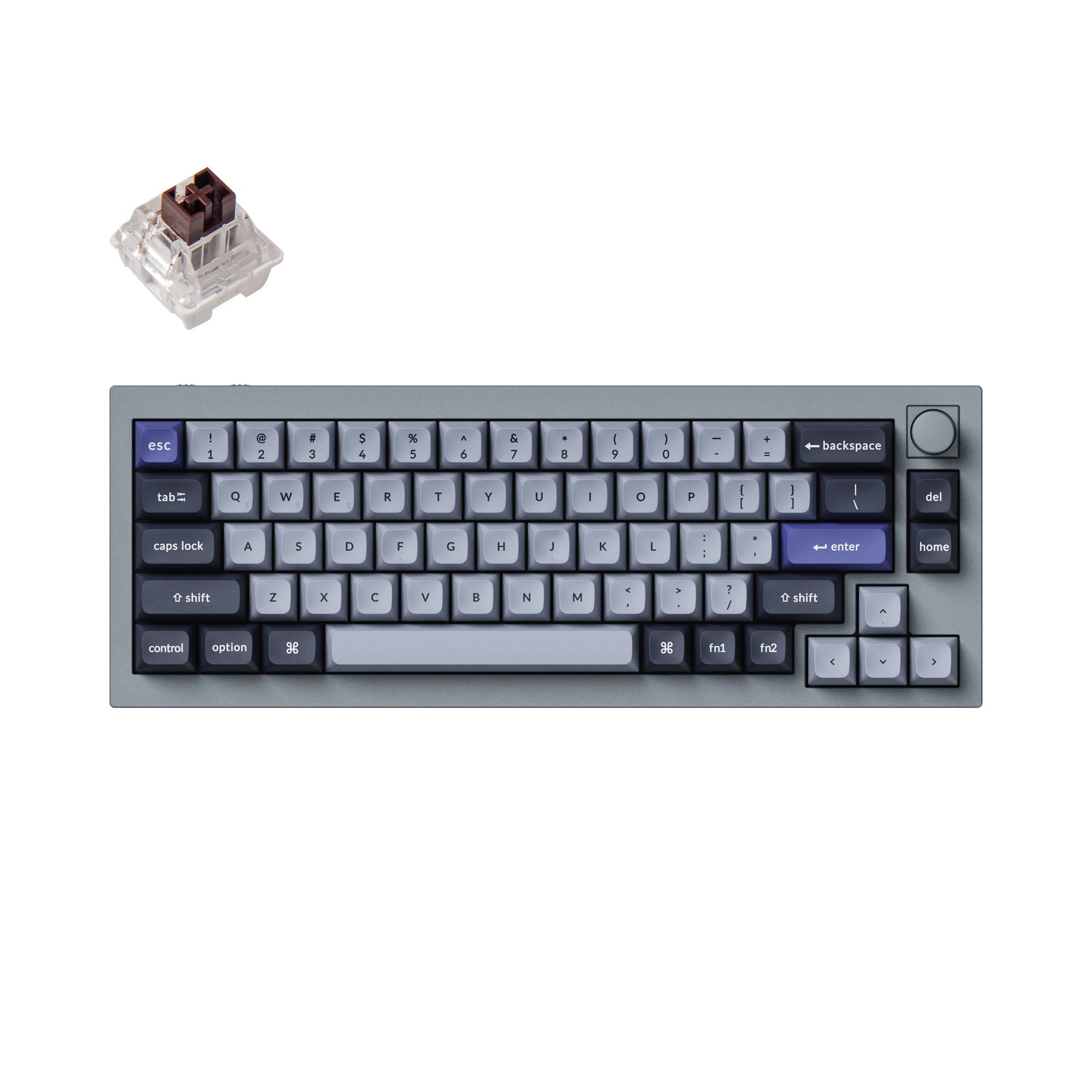 Clavier mécanique personnalisé sans fil Keychron Q2 Pro QMK/VIA (disposition US ANSI)