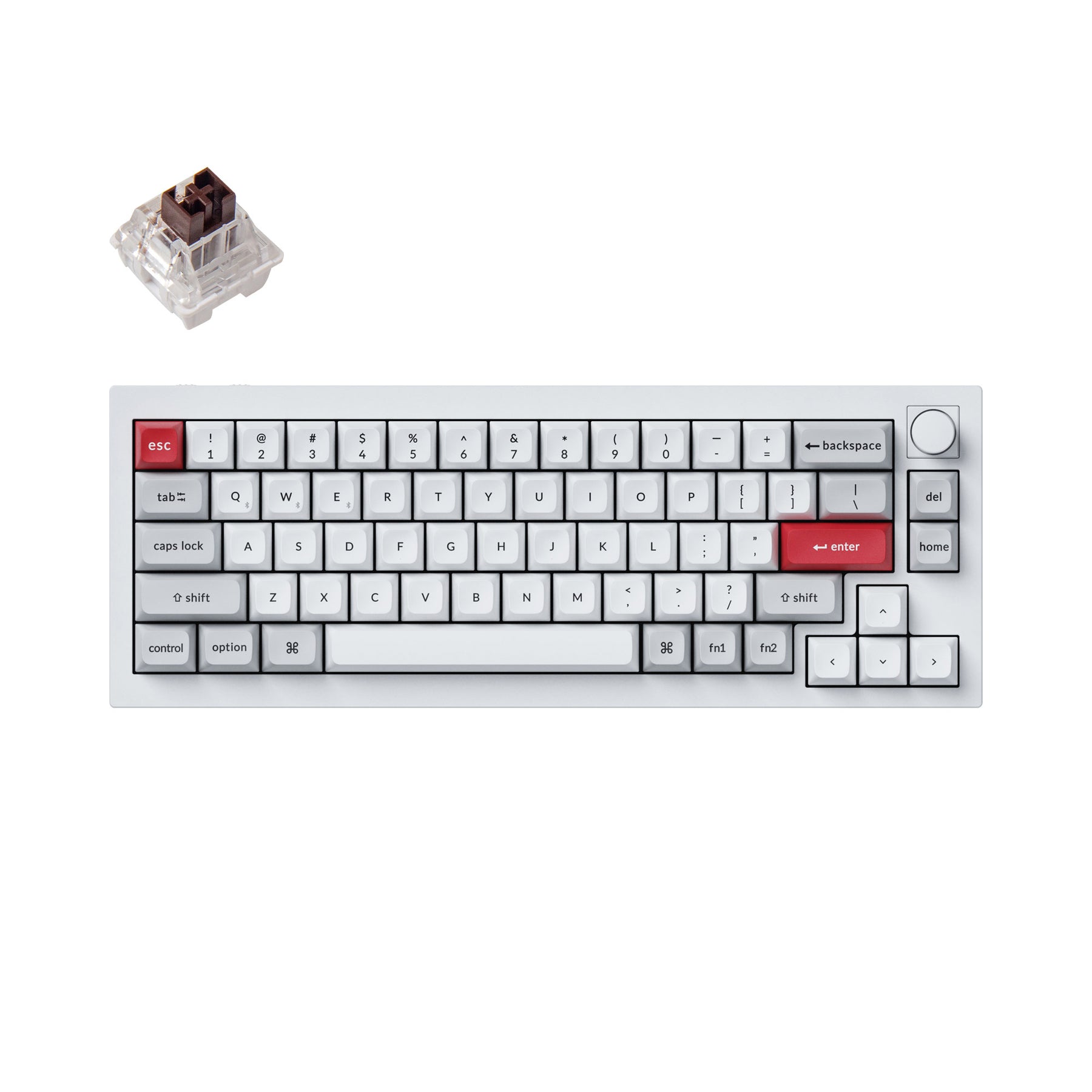 Clavier mécanique personnalisé sans fil Keychron Q2 Pro QMK/VIA (disposition US ANSI)