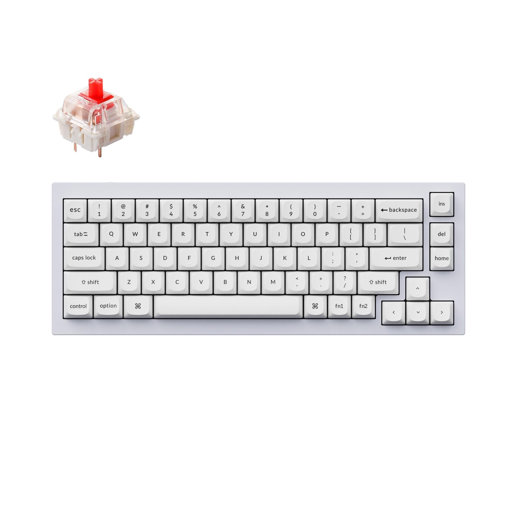 Keychron Q2 QMK Wired Custom Mechanical Keyboard(US ANSI Layout)
