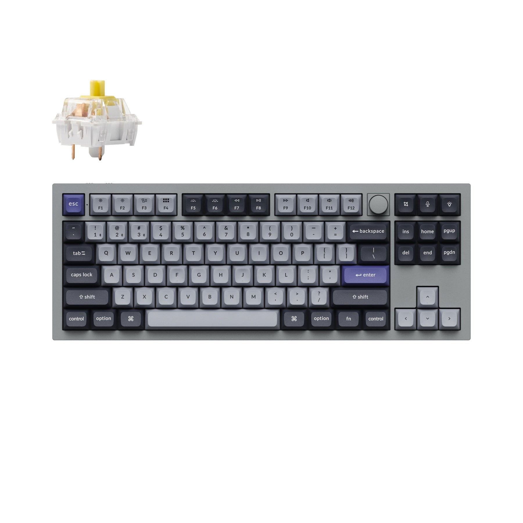 Clavier mécanique personnalisé sans fil Keychron Q3 Pro QMK/VIA (disposition US ANSI)