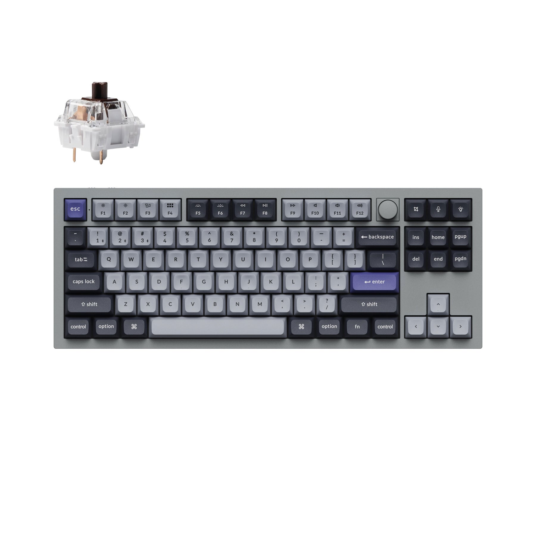 Clavier mécanique personnalisé sans fil Keychron Q3 Pro QMK/VIA (disposition US ANSI)
