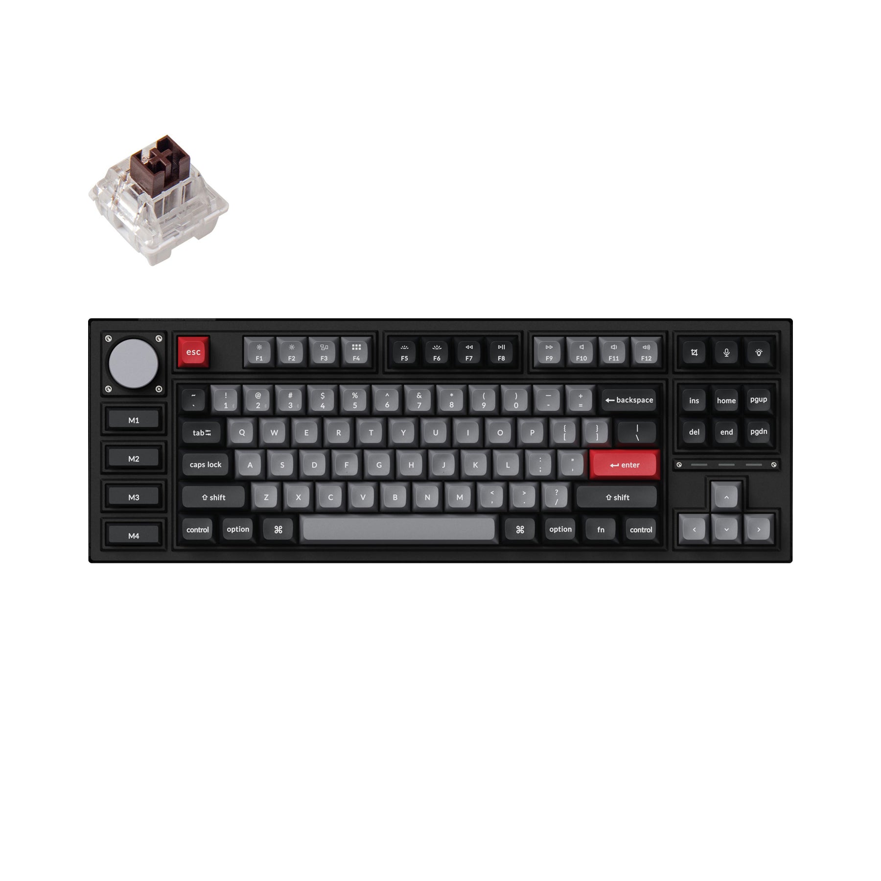 Clavier mécanique personnalisé sans fil Keychron Q3 Pro QMK/VIA (disposition US ANSI)