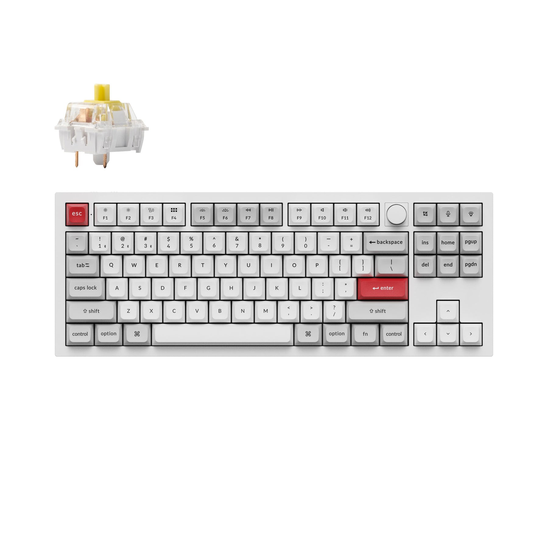 Clavier mécanique personnalisé sans fil Keychron Q3 Pro QMK/VIA (disposition US ANSI)