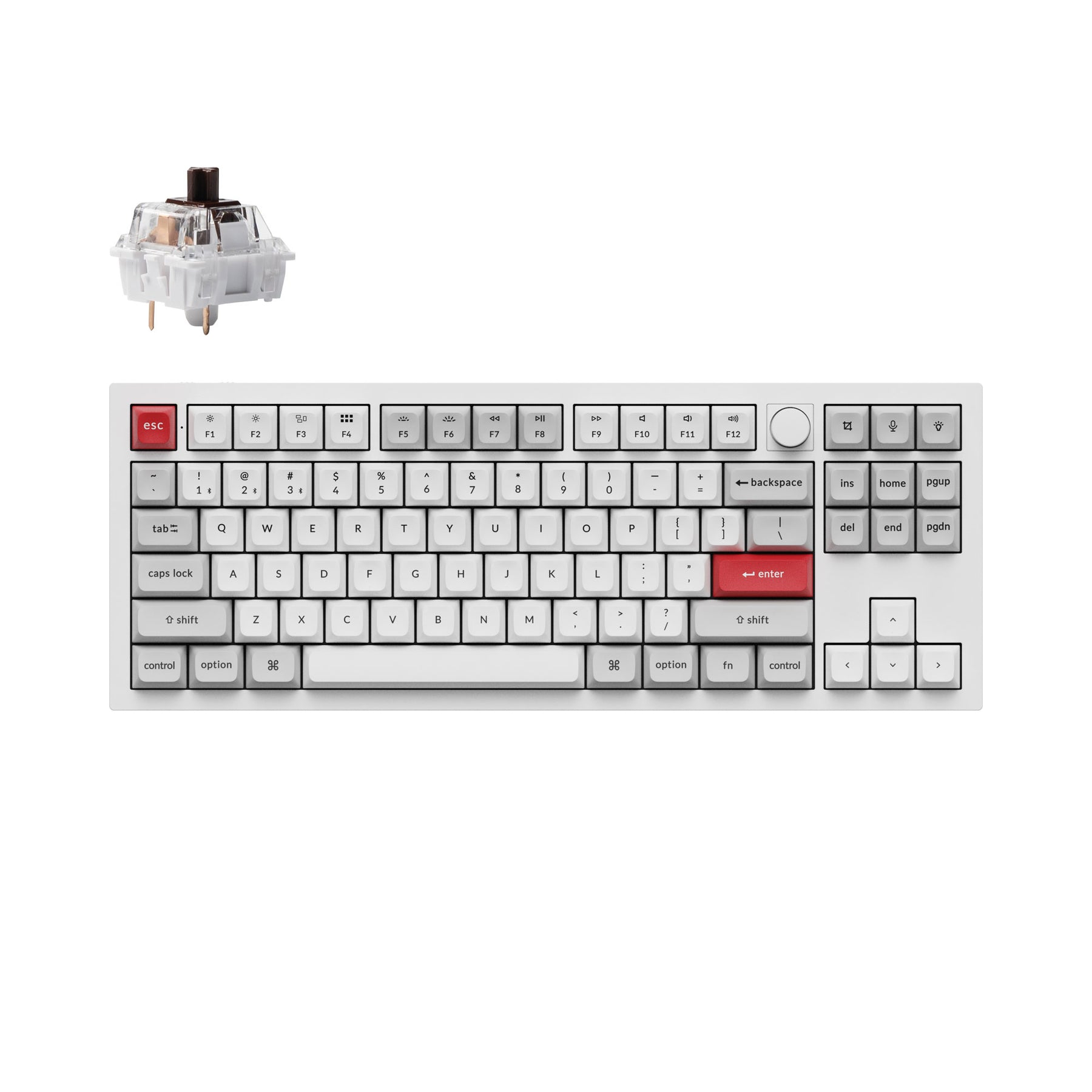 Clavier mécanique personnalisé sans fil Keychron Q3 Pro QMK/VIA (disposition US ANSI)