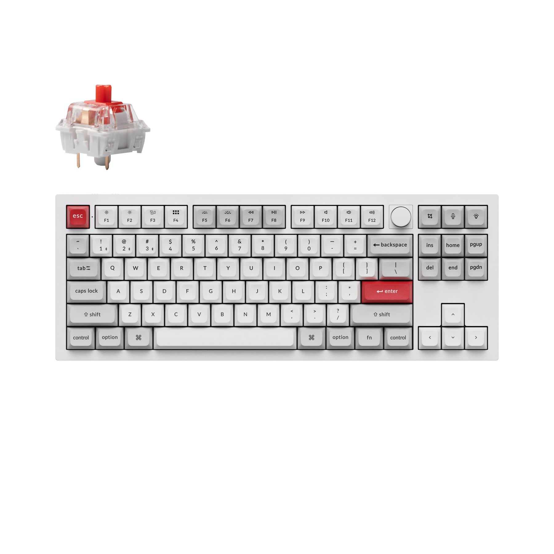Clavier mécanique personnalisé sans fil Keychron Q3 Pro QMK/VIA (disposition US ANSI)