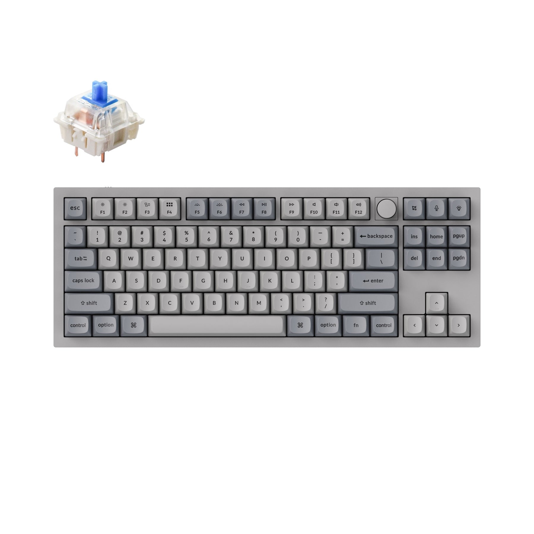 Clavier mécanique personnalisé filaire Keychron Q3 QMK (disposition US ANSI)