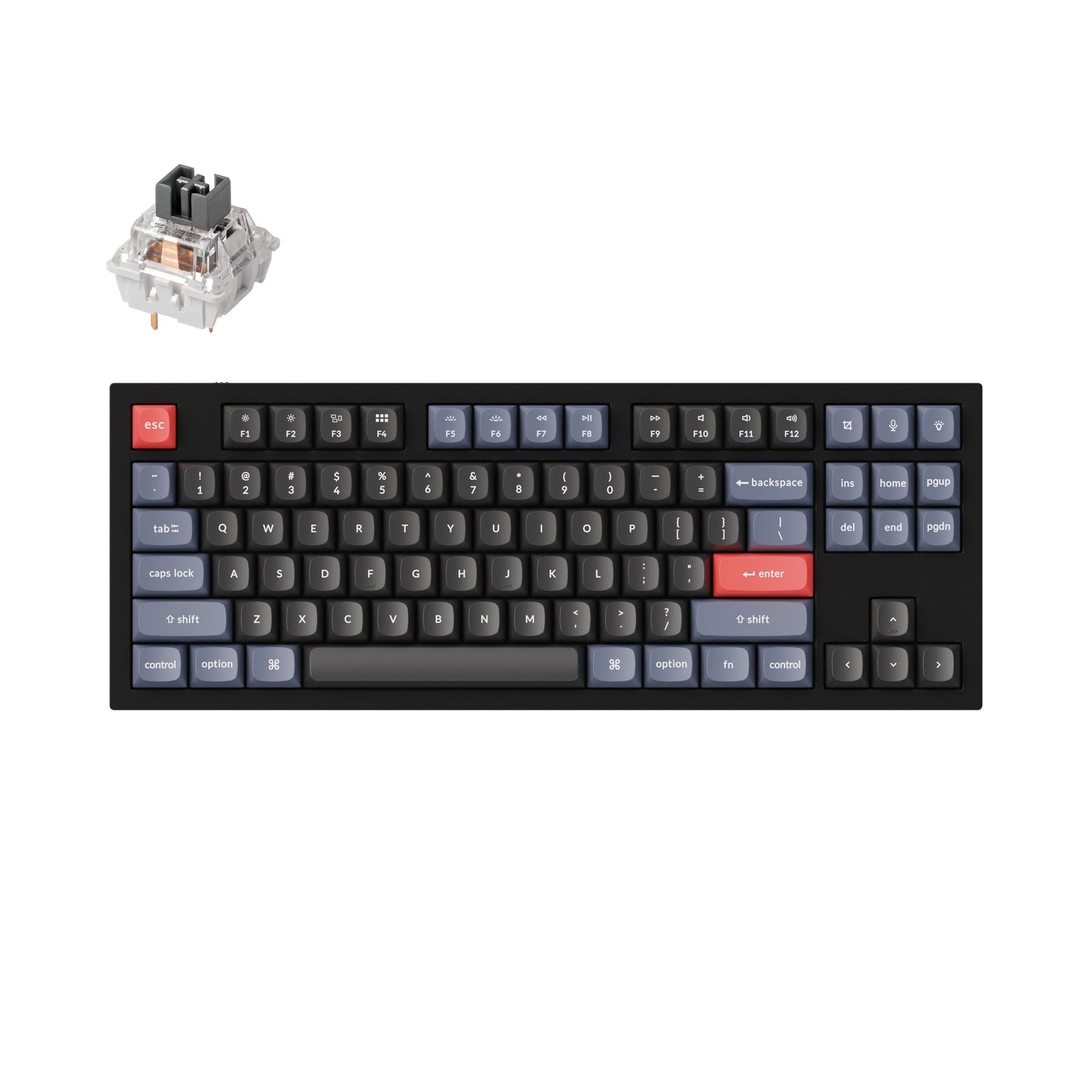Clavier mécanique personnalisé filaire Keychron Q3 QMK (disposition US ANSI)