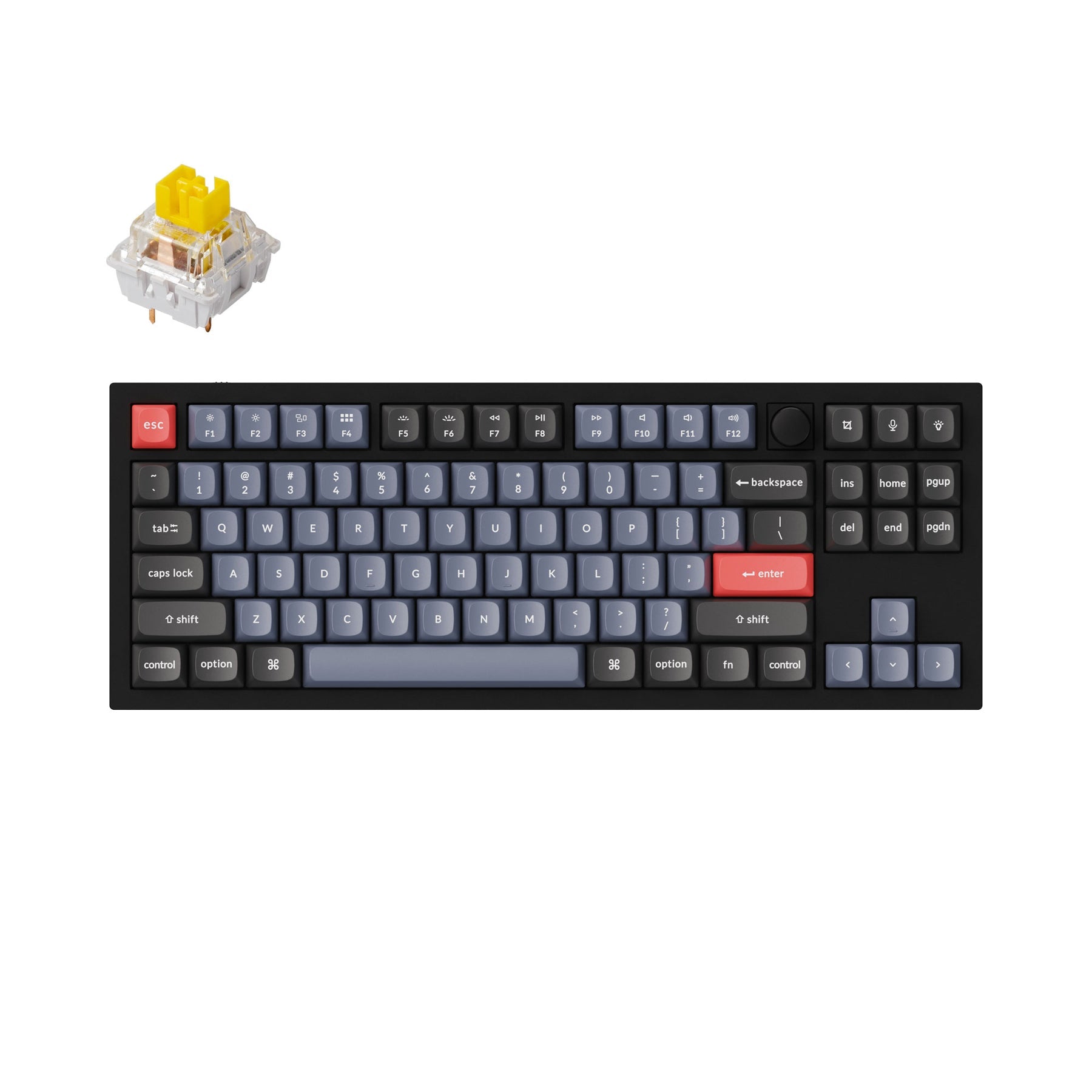 Clavier mécanique personnalisé filaire Keychron Q3 QMK (disposition US ANSI)