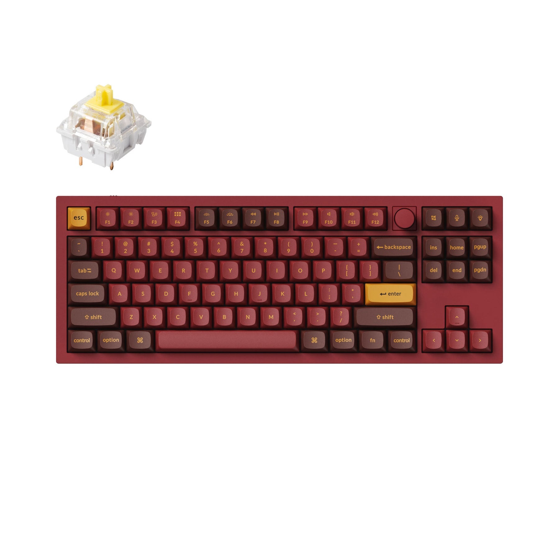 Clavier mécanique personnalisé filaire Keychron Q3 QMK (disposition US ANSI)