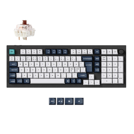 Keychron Q5 Max QMK/VIA Clavier mécanique personnalisé sans fil Collection de mises en page ISO