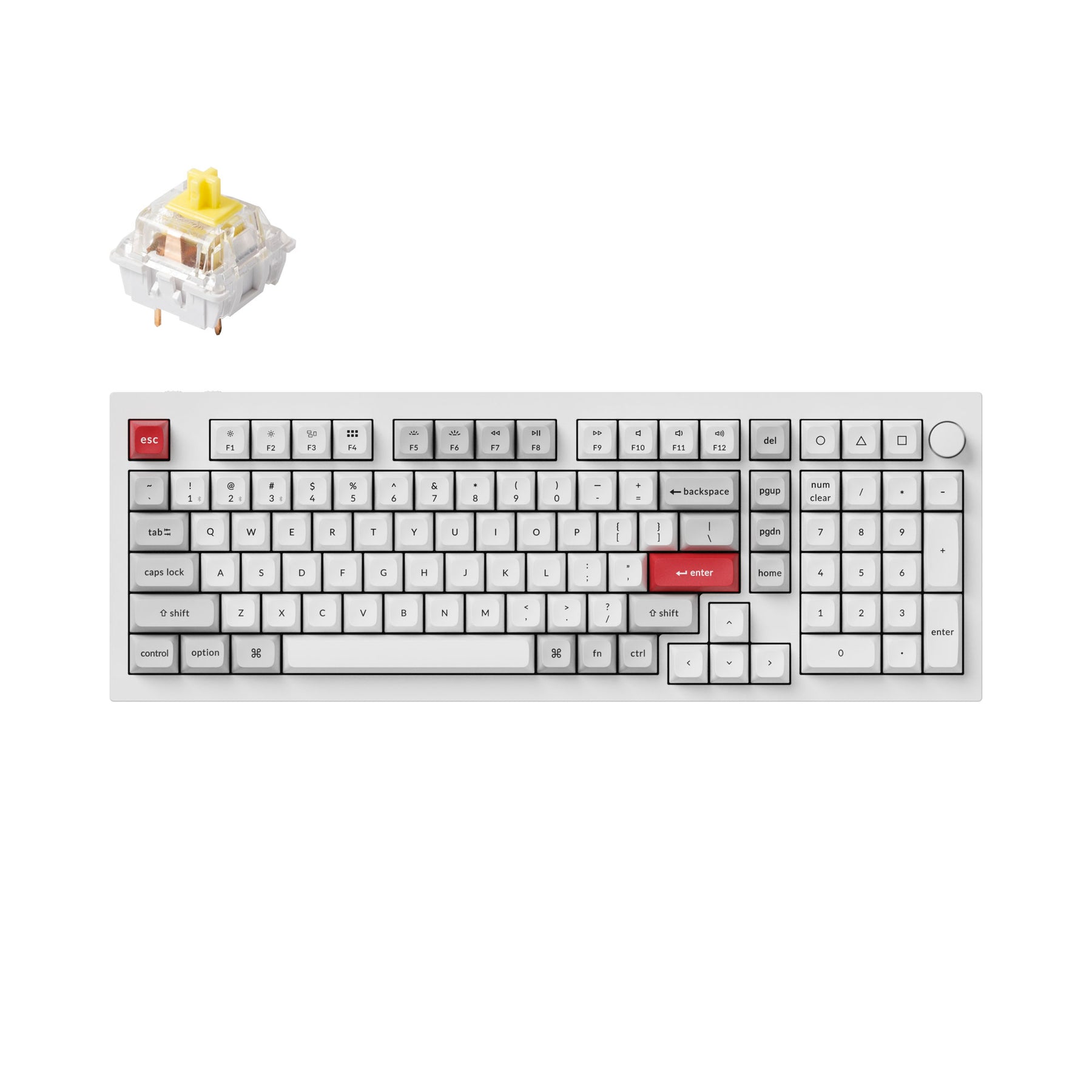 Clavier mécanique personnalisé sans fil Keychron Q5 Pro QMK/VIA (disposition US ANSI)