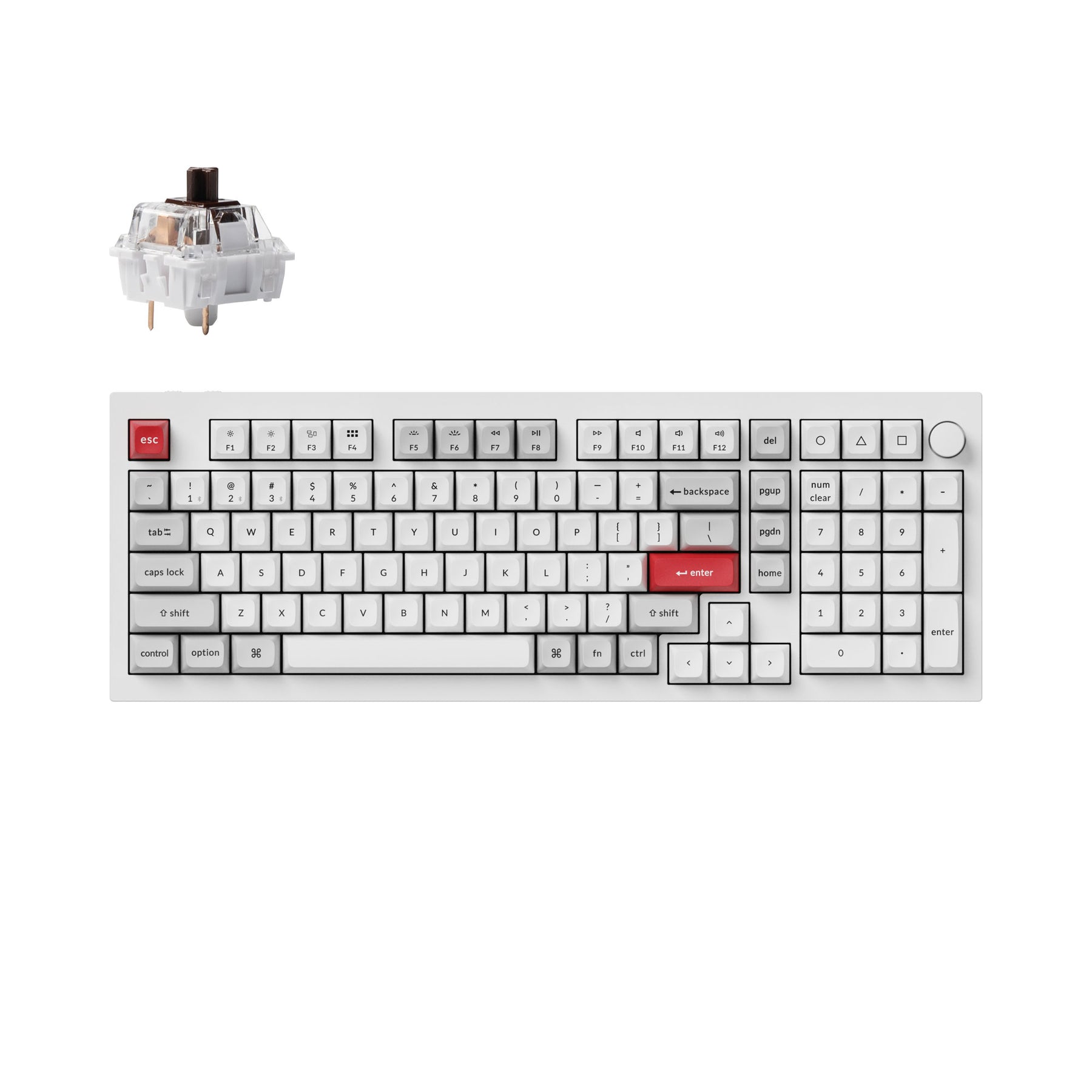 Clavier mécanique personnalisé sans fil Keychron Q5 Pro QMK/VIA (disposition US ANSI)