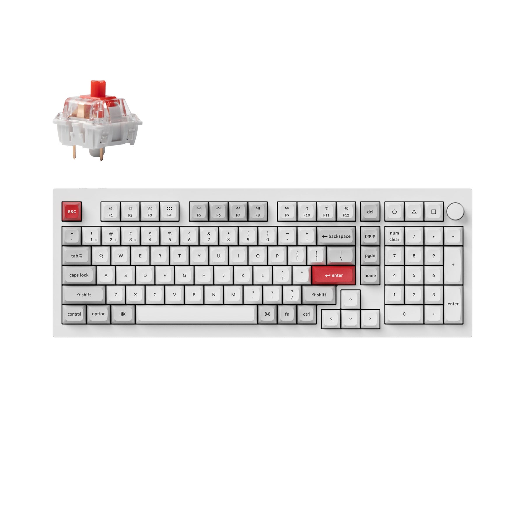 Clavier mécanique personnalisé sans fil Keychron Q5 Pro QMK/VIA (disposition US ANSI)