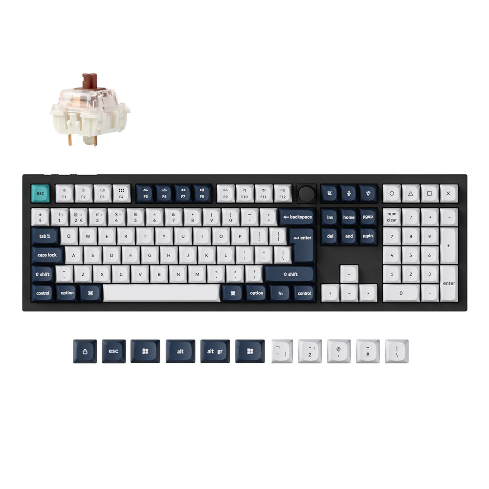 Keychron Q6 Max QMK/VIA Clavier mécanique personnalisé sans fil Collection de mises en page ISO