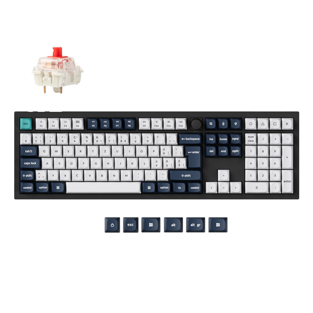 Keychron Q6 Max QMK/VIA Clavier mécanique personnalisé sans fil Collection de mises en page ISO