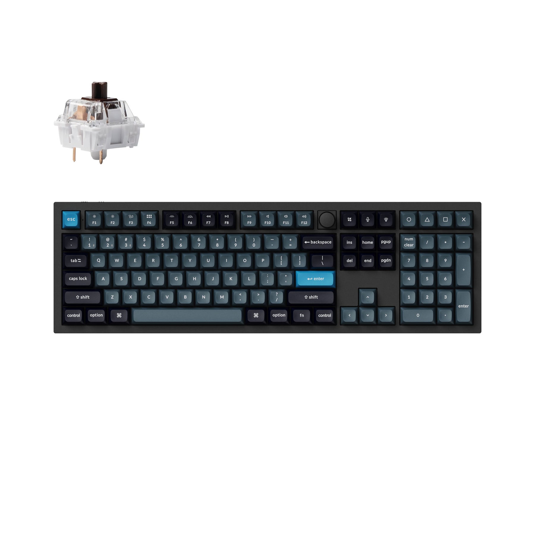 Clavier mécanique personnalisé sans fil Keychron Q6 Pro QMK/VIA (disposition US ANSI)