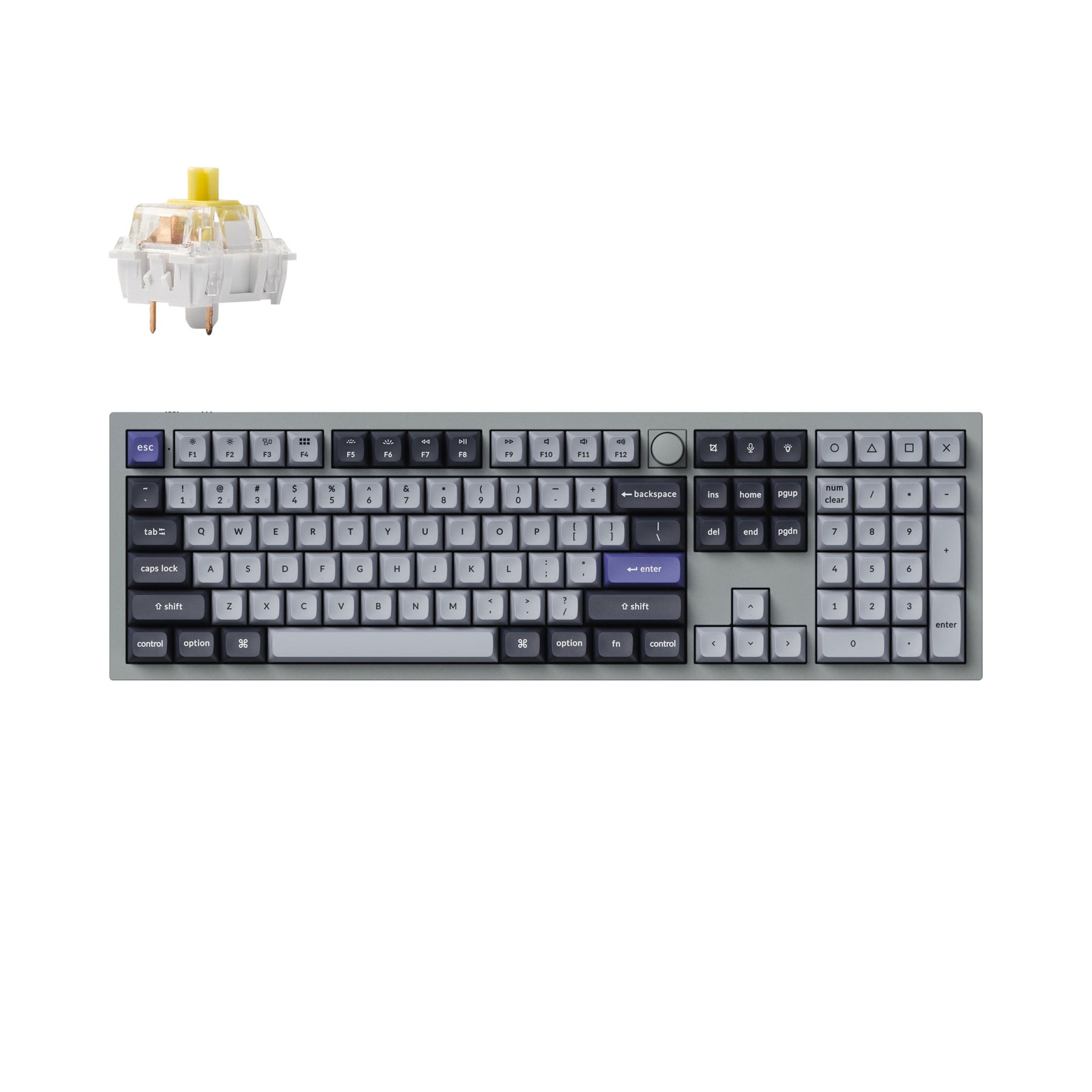 Clavier mécanique personnalisé sans fil Keychron Q6 Pro QMK/VIA (disposition US ANSI)