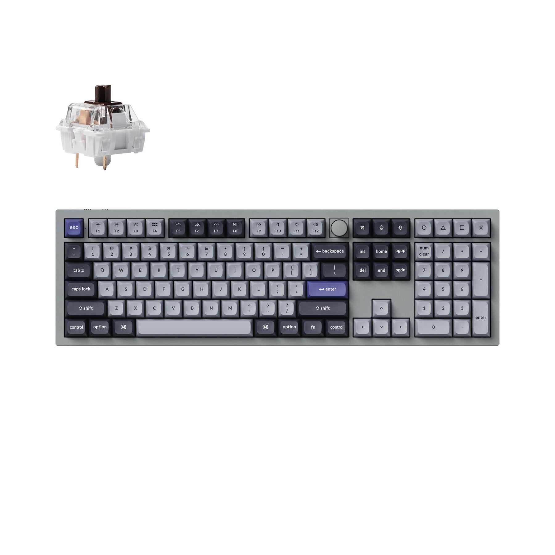 Clavier mécanique personnalisé sans fil Keychron Q6 Pro QMK/VIA (disposition US ANSI)
