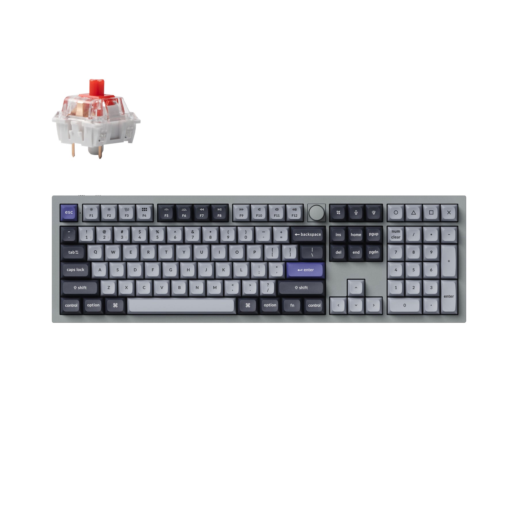 Clavier mécanique personnalisé sans fil Keychron Q6 Pro QMK/VIA (disposition US ANSI)