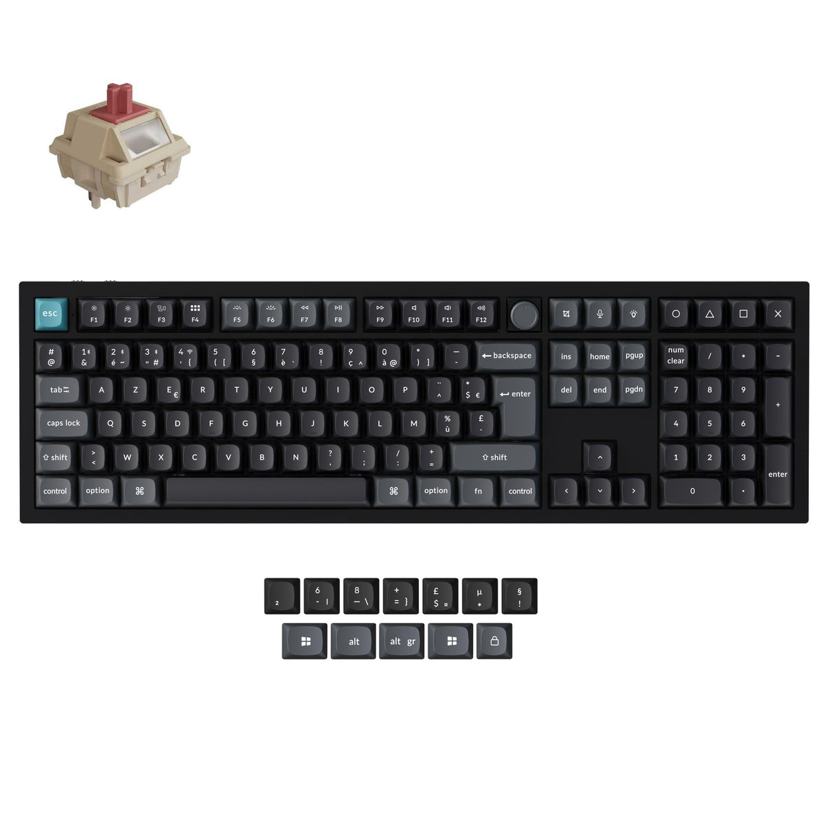 Keychron Red Collection de claviers mécaniques personnalisés Keychron Q6 Ultra 8K s ...