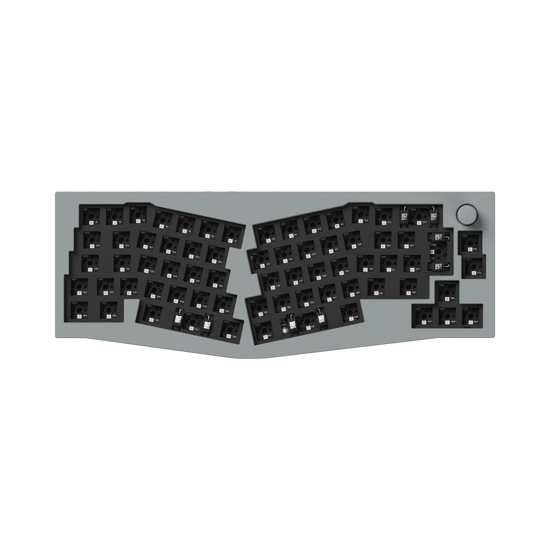 Keychron Q8 Pro (disposition Alice) Clavier mécanique personnalisé sans fil QMK/VIA (disposition US ANSI)
