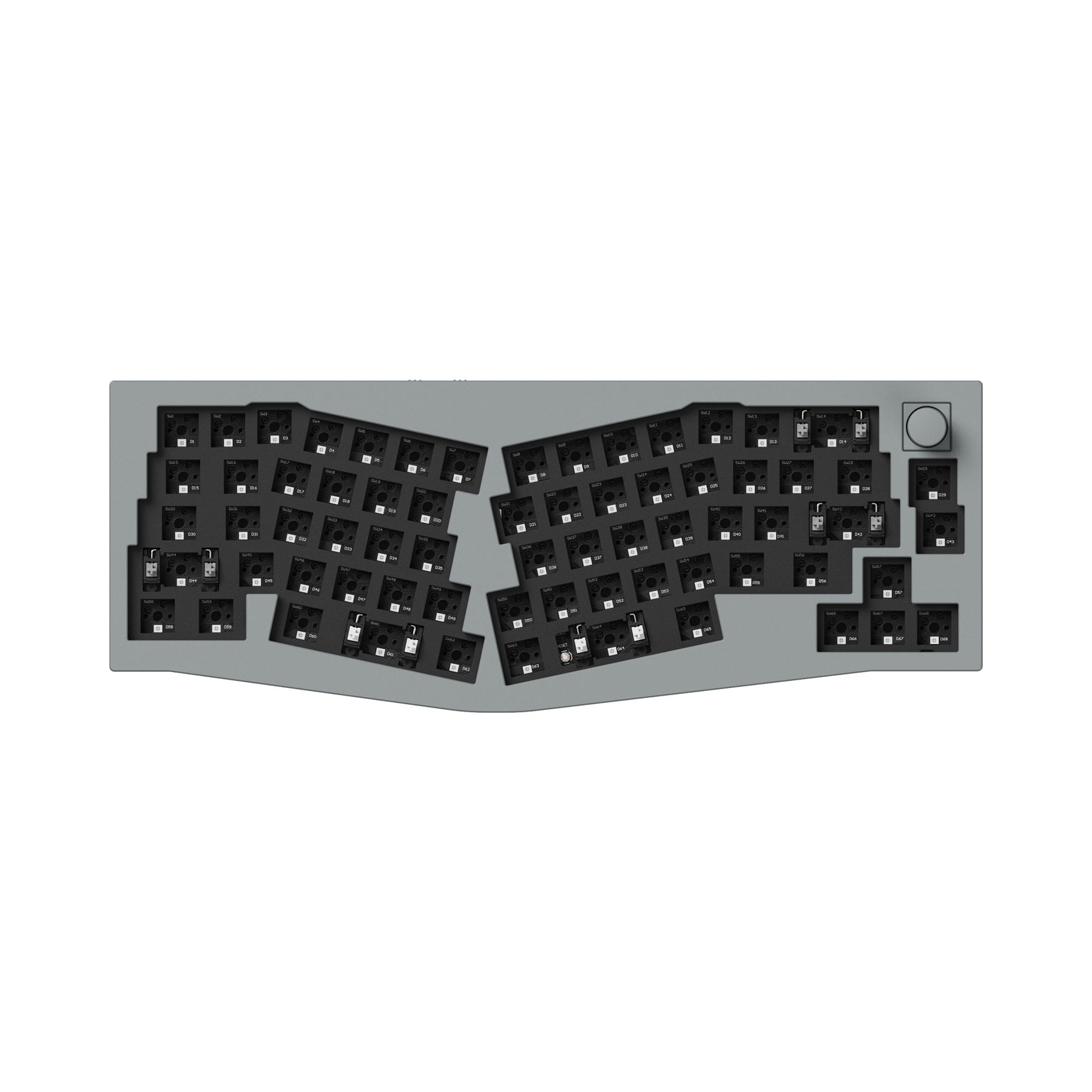 Keychron Q8 Pro (disposition Alice) Clavier mécanique personnalisé sans fil QMK/VIA (disposition US ANSI)