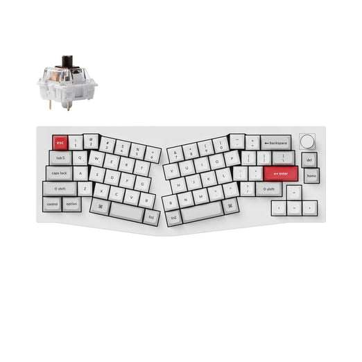 Keychron Q8 Pro (Alice Layout) QMK/VIA Wireless Custom Mechanical Keyboard (US ANSI Layout)