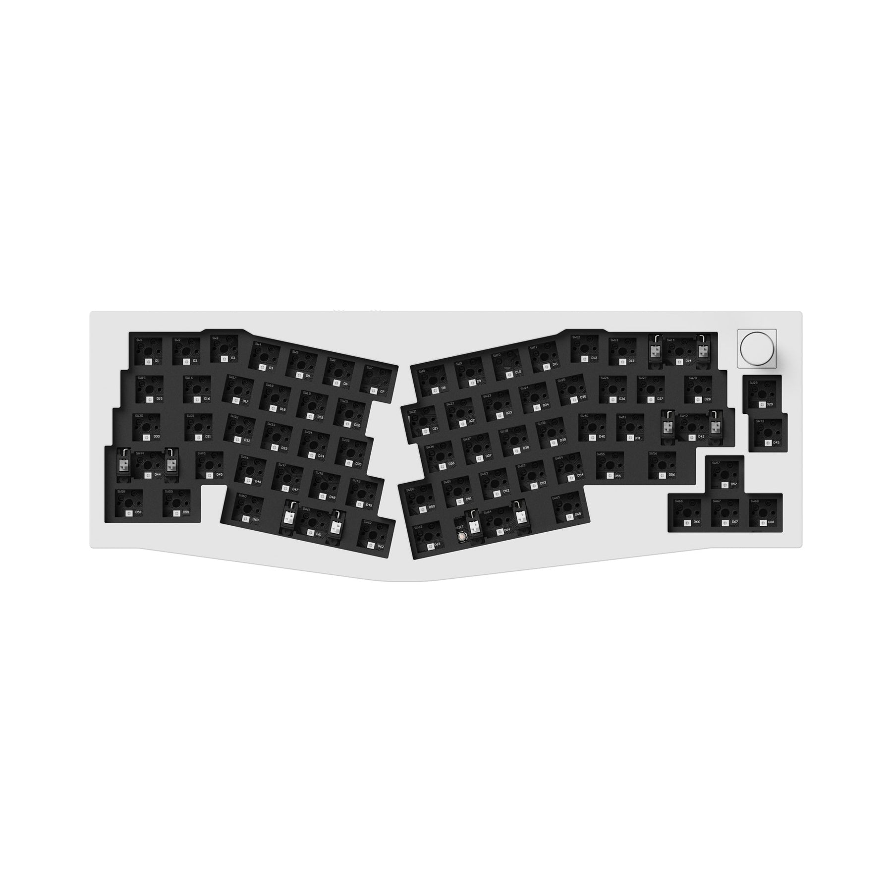 Keychron Q8 Pro (disposition Alice) Clavier mécanique personnalisé sans fil QMK/VIA (disposition US ANSI)