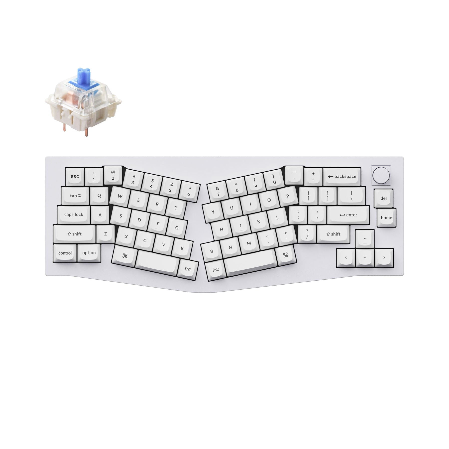 Keychron Q8 (disposition Alice) clavier mécanique personnalisé filaire QMK (disposition US ANSI)