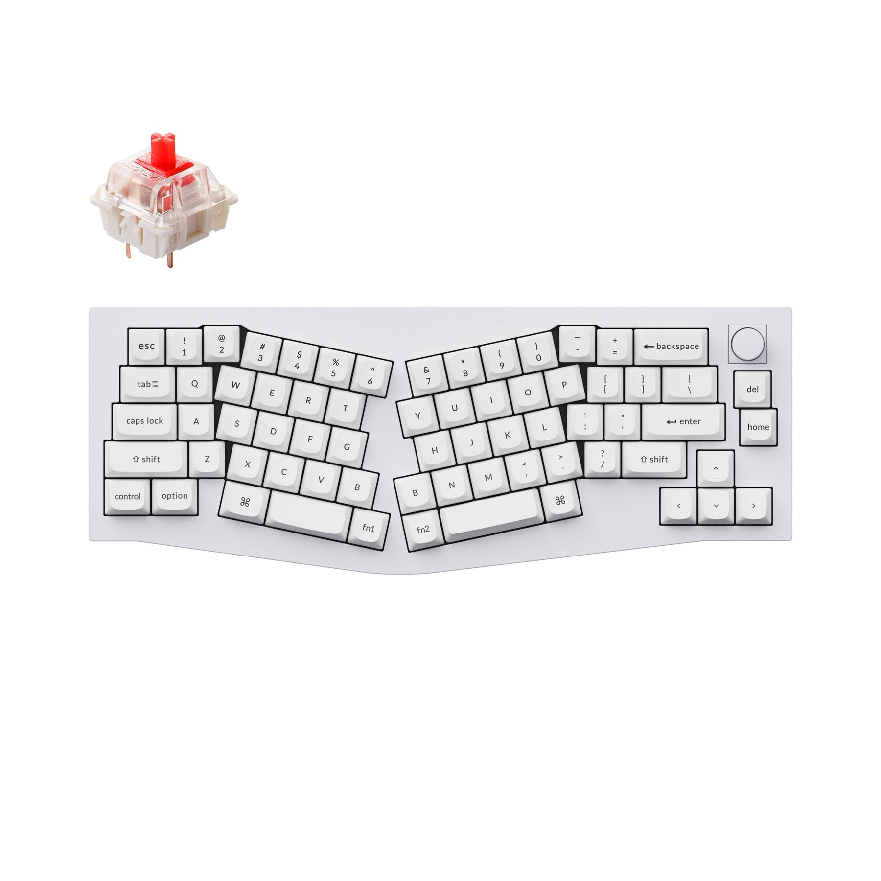 Keychron Q8 (disposition Alice) clavier mécanique personnalisé filaire QMK (disposition US ANSI)