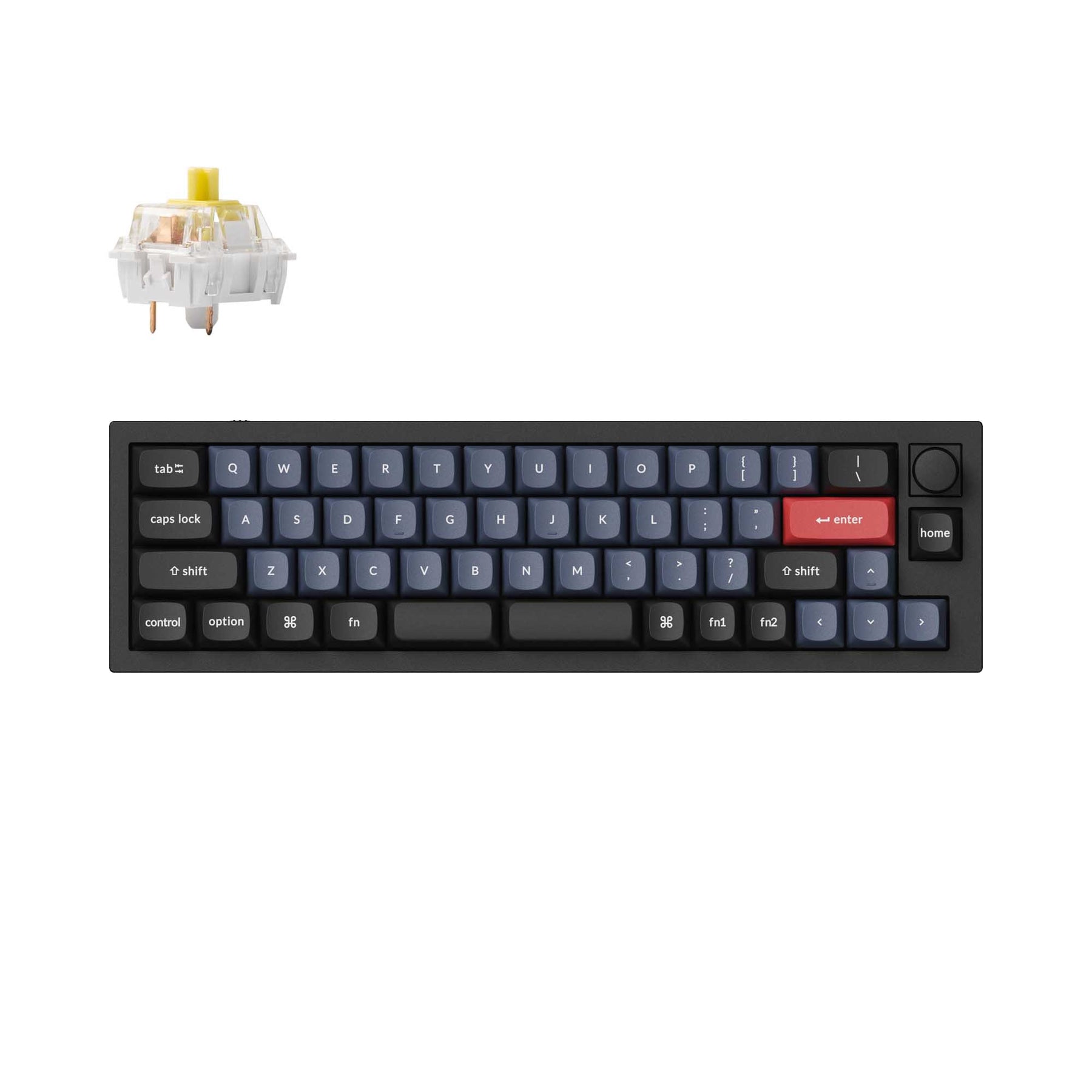 Clavier mécanique personnalisé filaire Keychron Q9 QMK (disposition US ANSI)