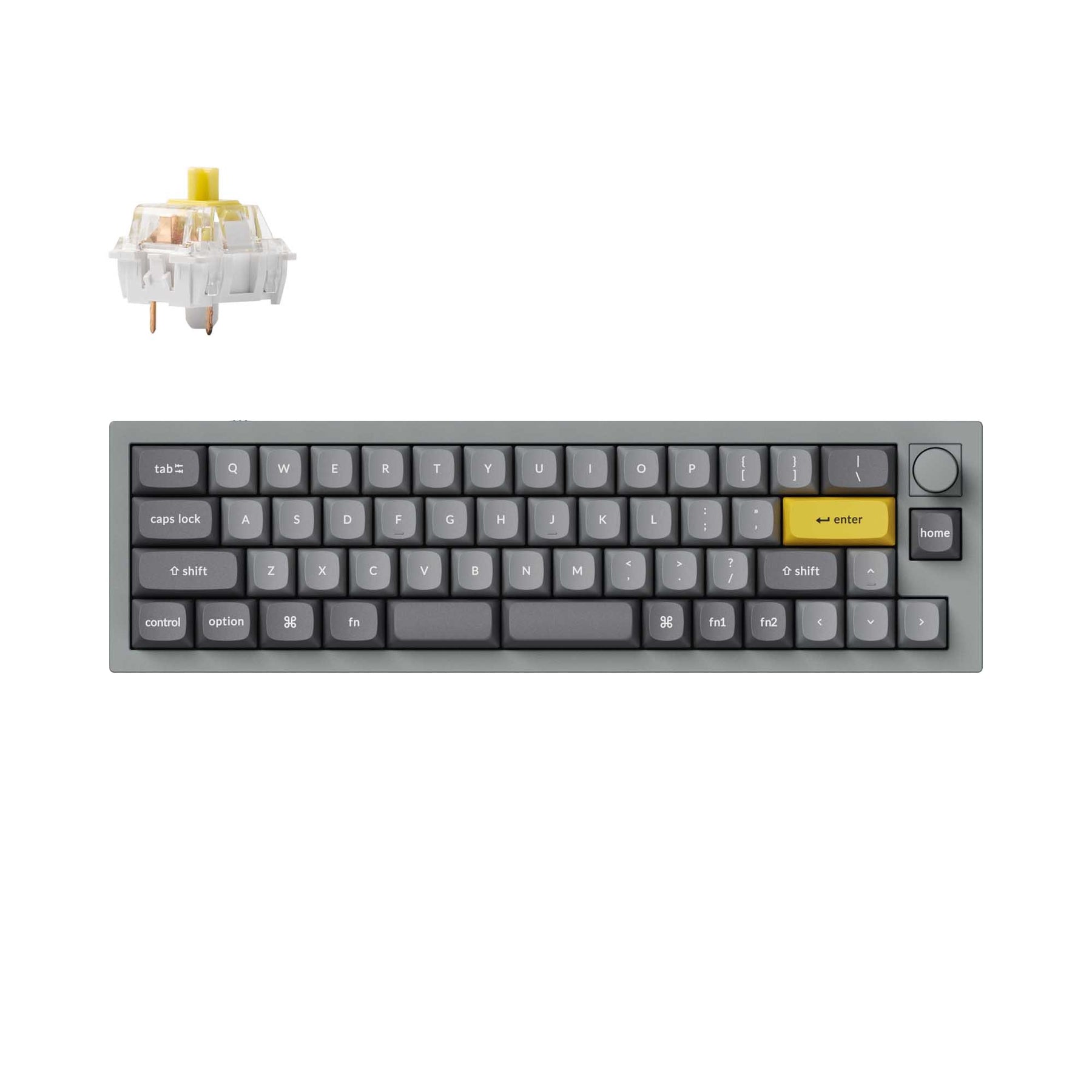 Clavier mécanique personnalisé filaire Keychron Q9 QMK (disposition US ANSI)