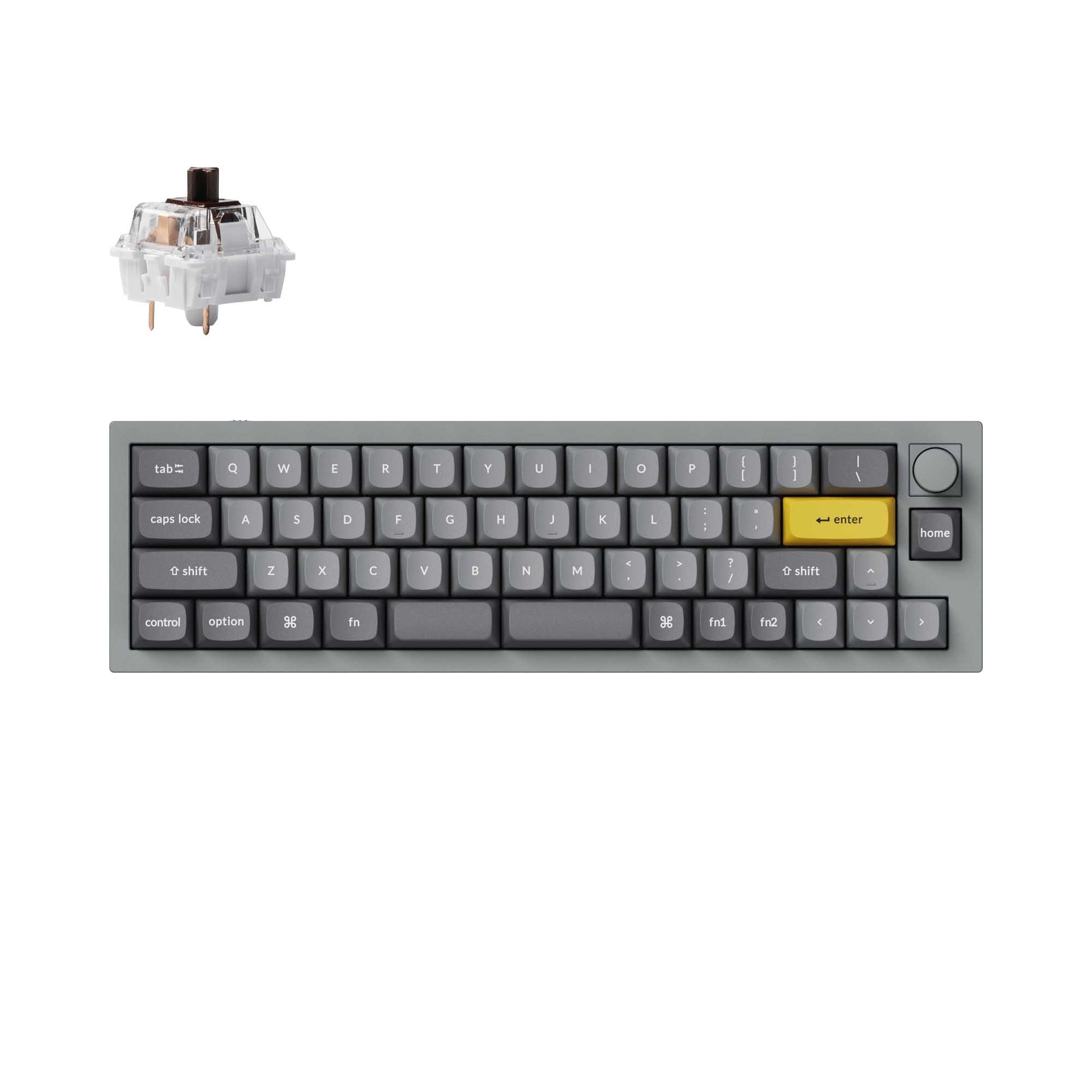 Clavier mécanique personnalisé filaire Keychron Q9 QMK (disposition US ANSI)