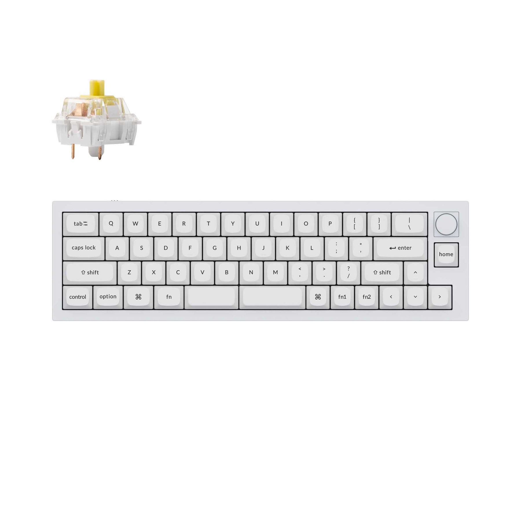 Clavier mécanique personnalisé filaire Keychron Q9 QMK (disposition US ANSI)