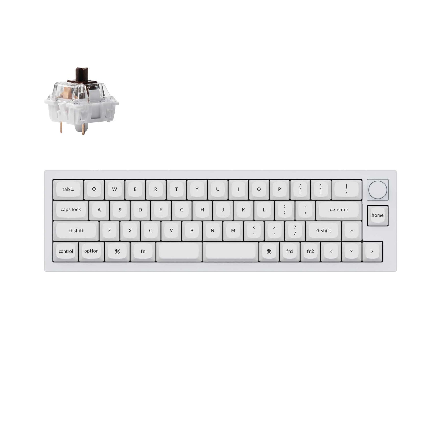 Clavier mécanique personnalisé filaire Keychron Q9 QMK (disposition US ANSI)