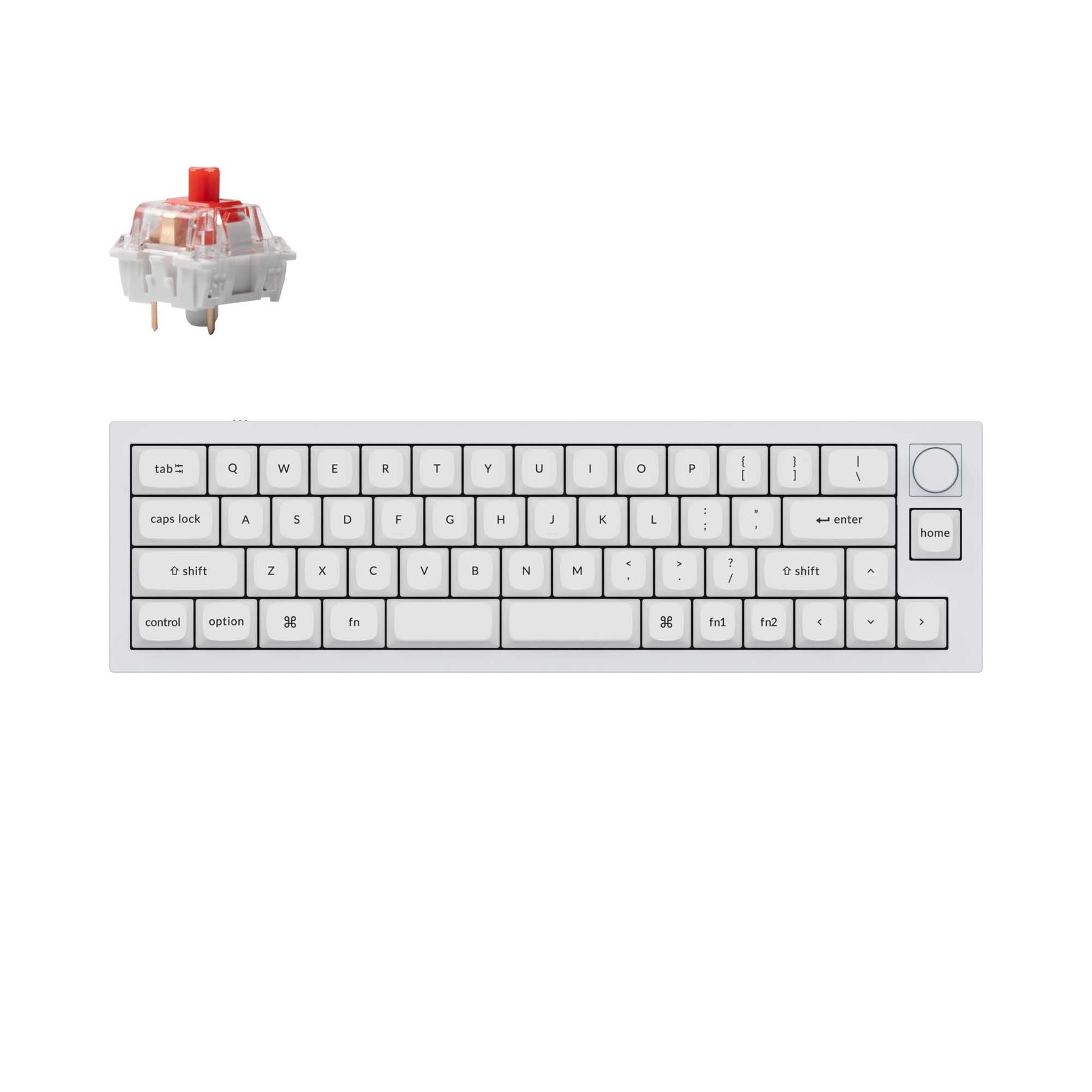 Clavier mécanique personnalisé filaire Keychron Q9 QMK (disposition US ANSI)