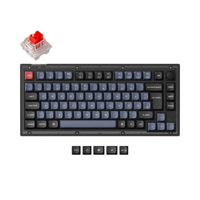 Keychron V1 QMK Custom Mechanical Keyboard ISO Layout Collection