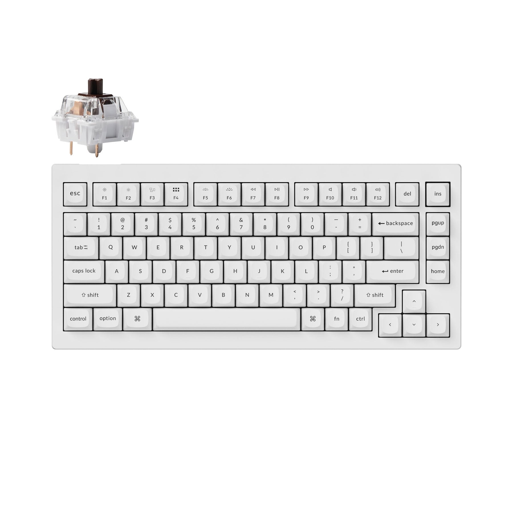 Clavier mécanique personnalisé filaire Keychron V1 QMK (disposition US ANSI)