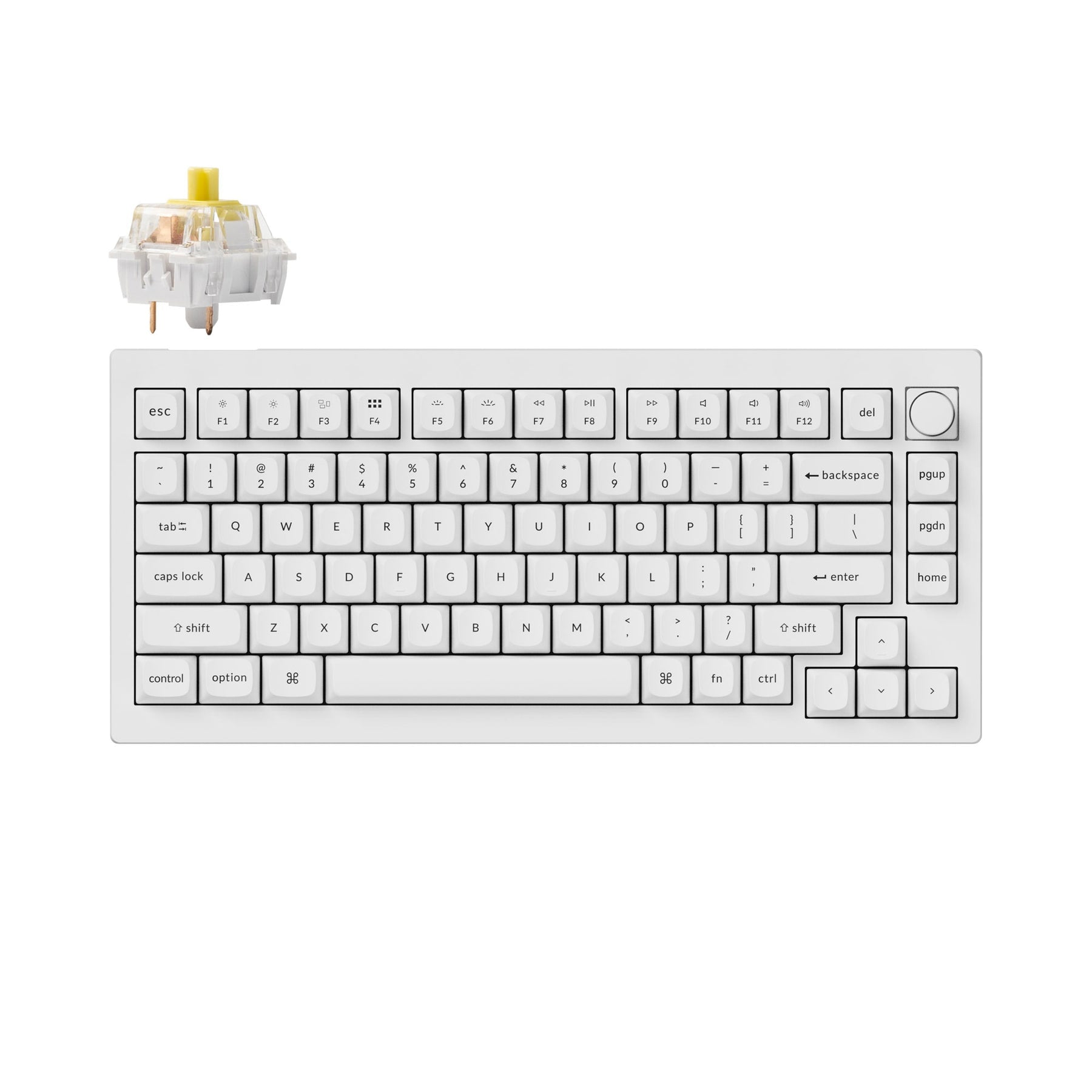 Clavier mécanique personnalisé filaire Keychron V1 QMK (disposition US ANSI)