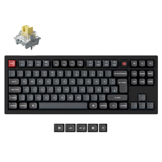 Keychron V3 8K QMK Wired Custom Mechanical Keyboard ISO Layout