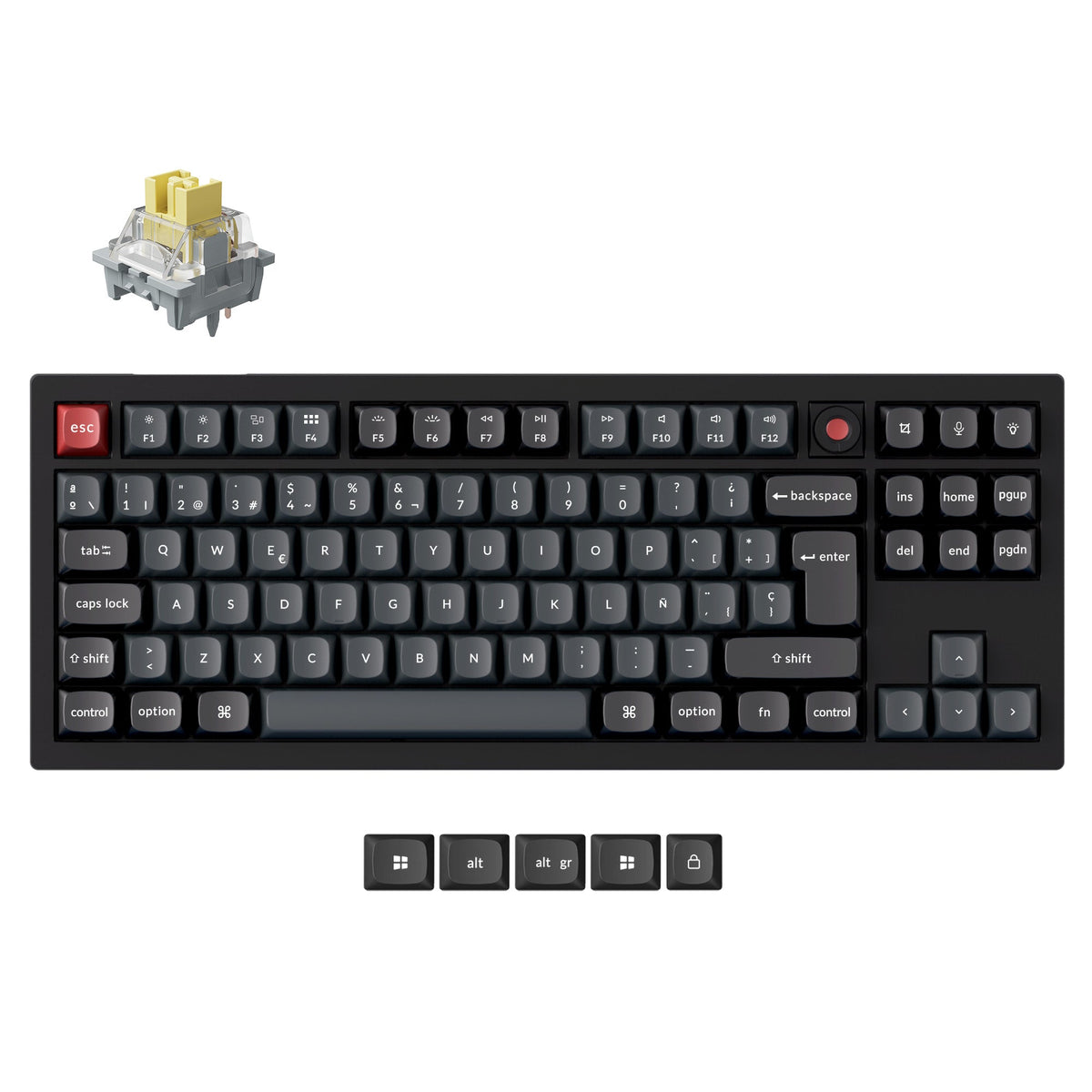 Keychron V3 8K QMK Wired Custom Mechanical Keyboard ISO Layout