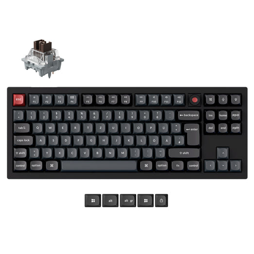 Keychron V3 8K QMK Wired Custom Mechanical Keyboard ISO Layout