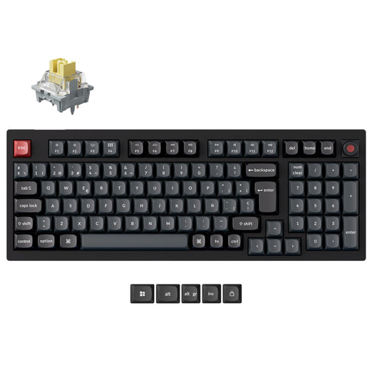 Collection de claviers mécaniques personnalisés filaires Keychron V5 8K QMK au format ISO