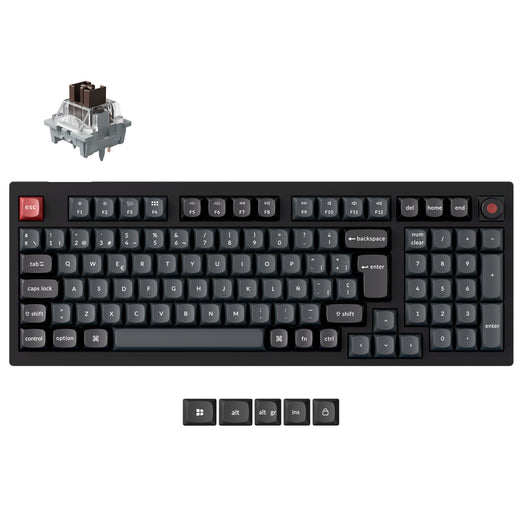 Collection de claviers mécaniques personnalisés filaires Keychron V5 8K QMK au format ISO