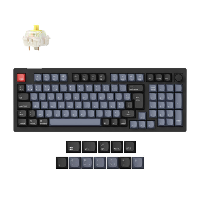 Collection de disposition ISO de clavier mécanique personnalisé sans fil Keychron V5 Max QMK