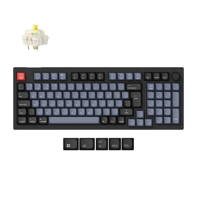 Collection de disposition ISO de clavier mécanique personnalisé sans fil Keychron V5 Max QMK