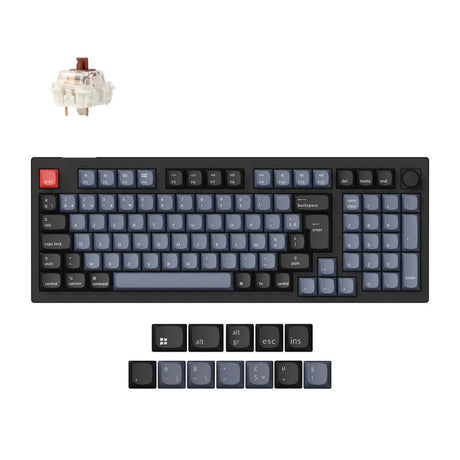 Keychron V5 Max QMK Wireless Custom Mechanical Keyboard ISO Layout Collection