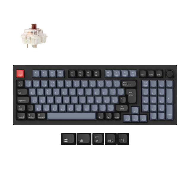 Collection de disposition ISO de clavier mécanique personnalisé sans fil Keychron V5 Max QMK